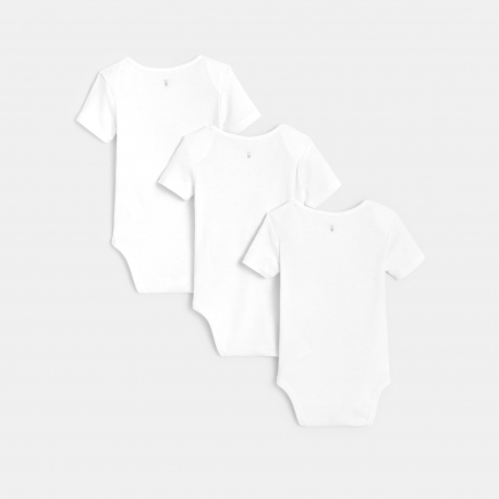 Obaibi Κορμάκι κοντομάνικο με μεγάλη λαιμόκοψη (σετ των 3)