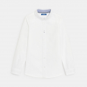 Okaidi Πουκάμισο Oxford με γιακά σε αμερικανικό στιλ, λευκό για αγόρια