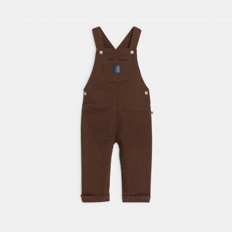 Obaibi Σαλοπέτα και μακρυμάνικη μπλούζα, καφέ για μωρά αγοράκια