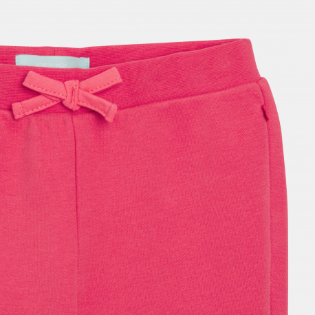 Obaibi Παντελόνι φόρμας από χνουδωτό ύφασμα, κόκκινο για μωρά κοριτσάκια