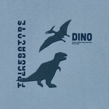 Okaidi Μπλούζα μακρυμάνικη με μοτίφ δεινόσαυρο για αγόρια