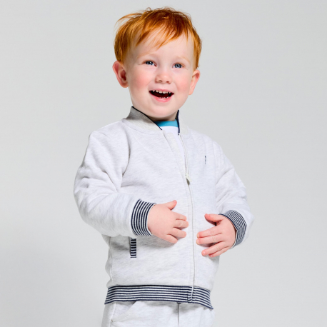 Obaibi Μπουφάν teddy από απαλό χνουδωτό ύφασμα για μωρά αγοράκια