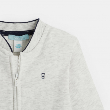 Obaibi Μπουφάν teddy από απαλό χνουδωτό ύφασμα για μωρά αγοράκια