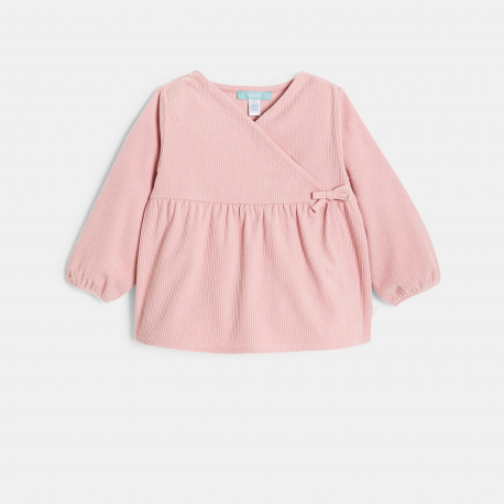 Obaibi Σύνολο από βελούδο ροζ για μωρά κοριτσάκια