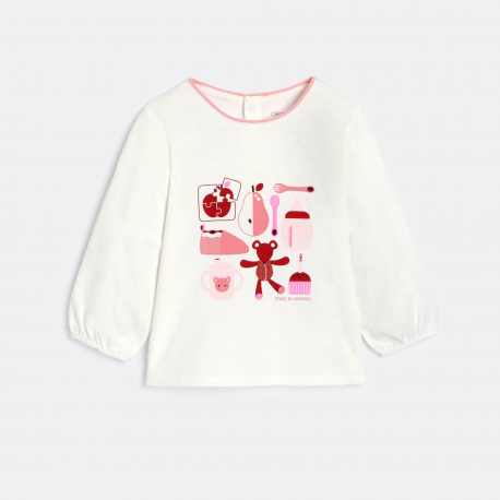 Obaibi Μπλούζα μακρυμάνικη , για παιδικό σταθμό, ροζ για μωρά κοριτσάκια