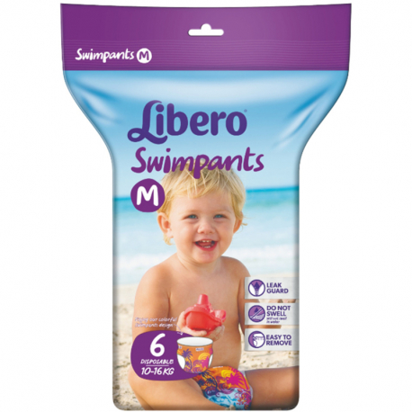 Πάνες - μαγιό μιας χρήσης Libero® Swimpants Medium 10-16 kg 6 τεμάχια