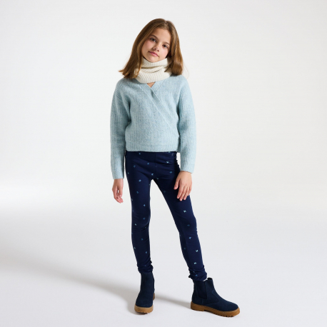 Okaidi Κολάν μακρύ με μοτίφ πεταλούδα μπλε για κορίτσια