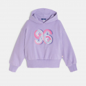 Okaidi Sweat a capuche brode mauve fille