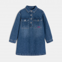 Okaidi Robe denim bleu Fille