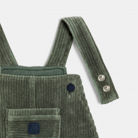 Obaibi Σαλοπέτα από κοτλέ βελούδο σε ανοιχτό καφέ για μωρά αγοράκια