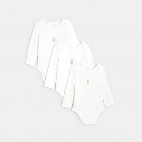 Obaibi Κορμάκι με σχέδιο κουνέλι (σετ των 3)