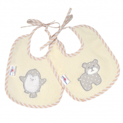 Σαλιάρα αδιάβροχη Baby Star Arctic Friends 21 x 19 cm