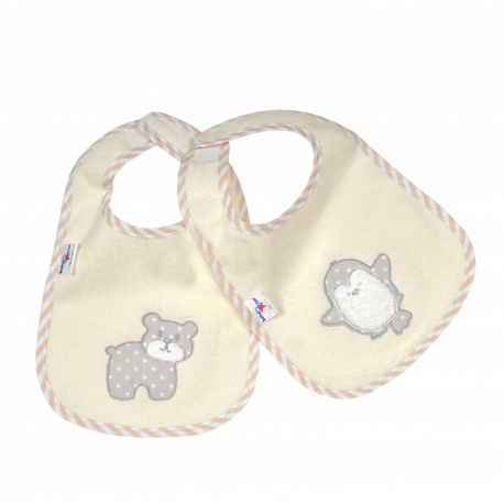 Σαλιάρα αδιάβροχη με velcro Baby Star Arctic Friends 33 x 20 cm