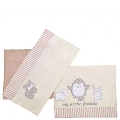Σετ σεντόνια κούνιας Baby Star Arctic Friends 100 x 150 cm