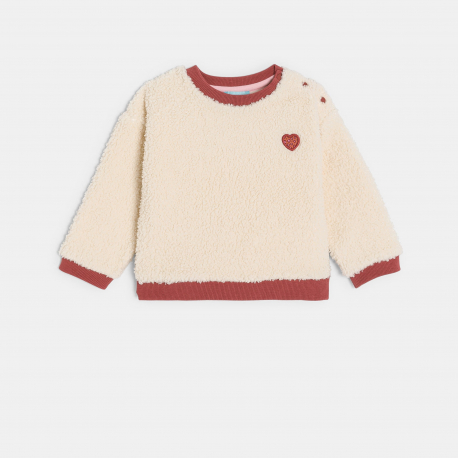 Obaibi Φούτερ από χνουδωτό ύφασμα και κολάν ζέρσεϊ εμπριμέ για μωρά κοριτσάκια