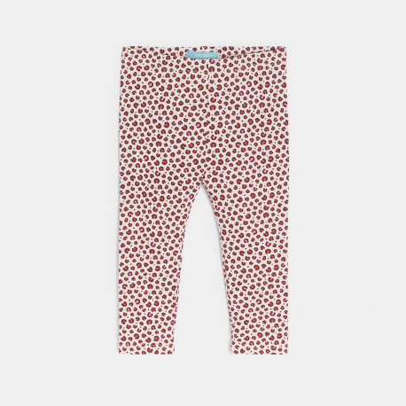 Obaibi Φούτερ από χνουδωτό ύφασμα και κολάν ζέρσεϊ εμπριμέ για μωρά κοριτσάκια