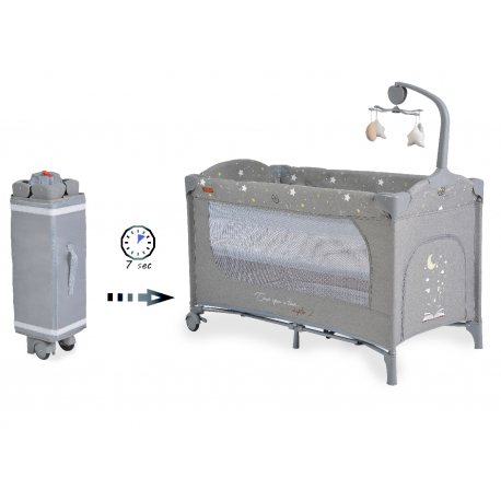 Παρκοκρέβατο Cangaroo Once Upon A Time 2 Grey