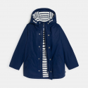 Okaidi Αδιάβροχο με κουκούλα σε ναυτικό μπλε για αγόρια