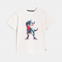 Okaidi T-shirt dinosaure blanc garcon