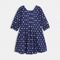 Okaidi Robe bleue a manches bouffantes Fille