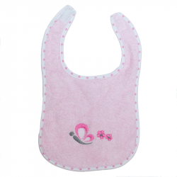 Σαλιάρα πετσέτε με velcro Baby Star Sweet Dots 33 x 20 cm