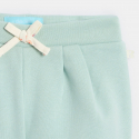 Obaibi Παντελόνι από χνουδωτό ύφασμα πράσινο για μωρά κοριτσάκια
