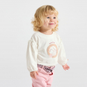 Obaibi Μπλούζα με γατάκια λευκή για μωρά κοριτσάκια