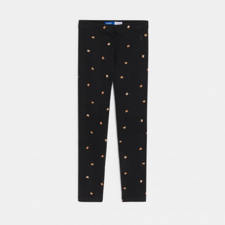 Okaidi Κολάν μακρύ με μοτίφ πεταλούδα μαύρο για κορίτσια