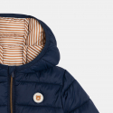 Obaibi Μπουφάν καπιτονέ με κουκούλα μπλε για μωρά αγοράκια