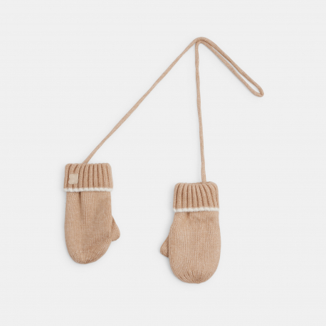 Obaibi Γαντάκια πλεκτά, μπεζ για μωρά Unisex