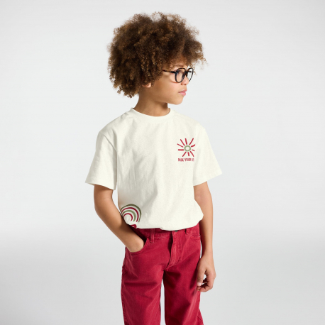 Okaidi T-shirt skate blanc garcon