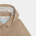 Obaibi Καμπαρντίνα αδιάβροχη με κουκούλα, μπεζ για μωρά κοριτσάκια