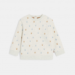 Obaibi Πουλόβερ υφασμάτινο λαγουδάκι γκρι για μωρά αγοράκια