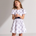Okaidi Robe blanche fleurie fille