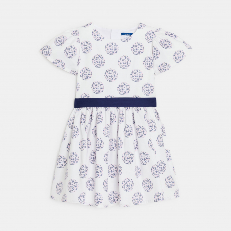 Okaidi Robe blanche fleurie fille