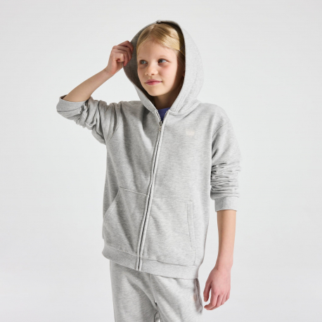 Okaidi Φούτερ  με κουκούλα γκρι για κορίτσια