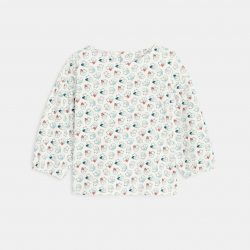 Obaibi Μπλούζα με γατάκια λευκή για μωρά κοριτσάκια