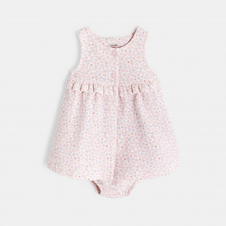 Obaibi Robe imprimee fleurie rose bebe fille