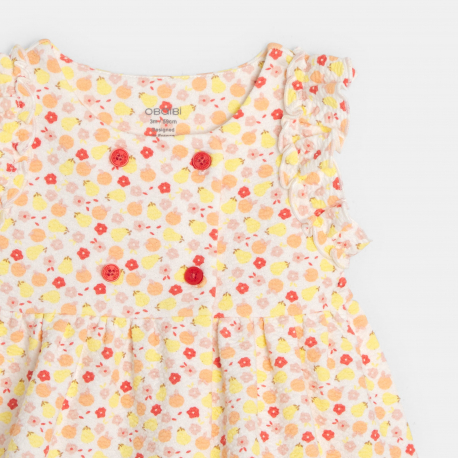 Obaibi Robe imprimee multicolore bebe fille