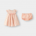 Obaibi Robe ample fruits orange bebe fille