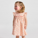 Obaibi Robe ample fruits orange bebe fille