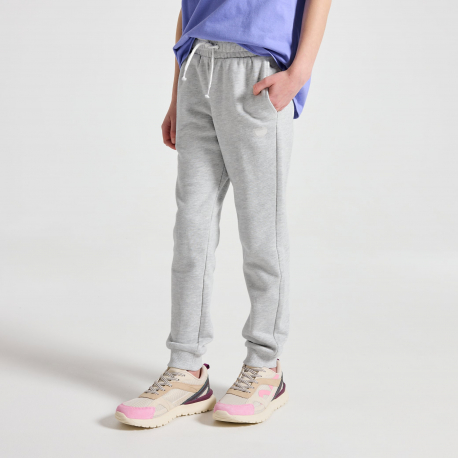 Okaidi Παντελόνι φόρμας από χνουδωτό ύφασμα γκρι για κορίτσια