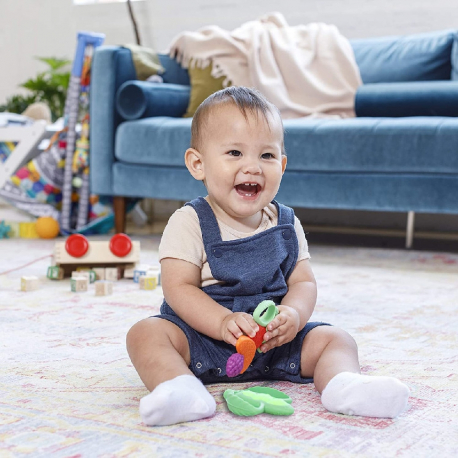 Μαλακό μπιζέλι οδοντοφυΐας Infantino® Lil Nibbles Texture Silicone Teether