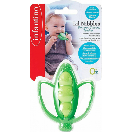 Μαλακό μπιζέλι οδοντοφυΐας Infantino® Lil Nibbles Texture Silicone Teether