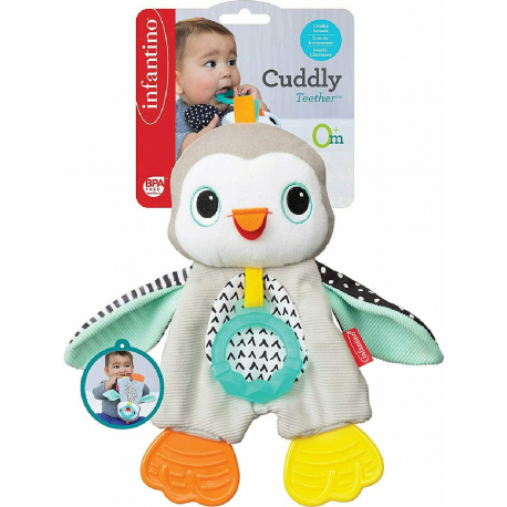 Μαλακός πιγκουΐνος με μασητικά Infantino® Cuddly Teether™