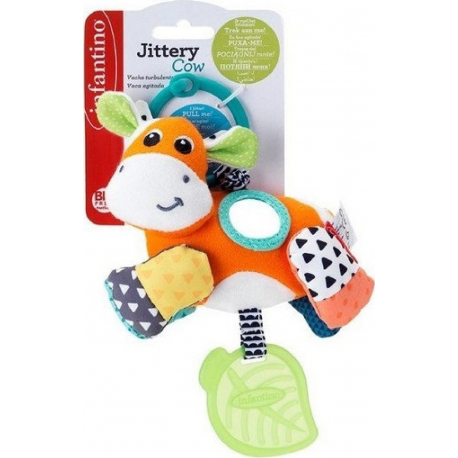 Κρεμαστή αγελάδα δραστηριοτήτων Infantino® Jittery Cow