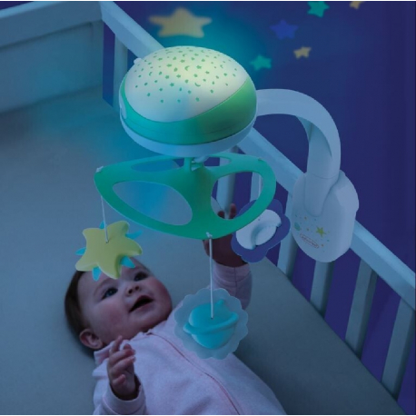 Μουσικό κρεμαστό - προβολέας Infantino® 3-in-1 Projector Musical Mobile Lime