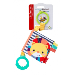 Μαλακό βιβλιαράκι δραστηριοτήτων Infantino® Link & Squeak Animal Crinkle Book