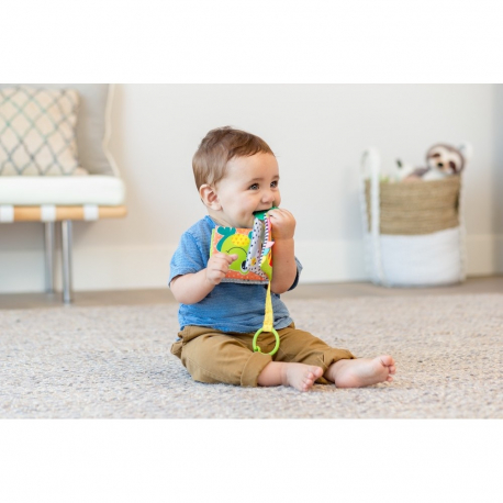 Μαλακό βιβλιαράκι δραστηριοτήτων Infantino® Link &amp; Squeak Animal Crinkle Book