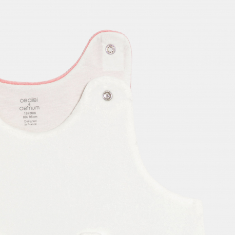 Obaibi Υπνόσακος από βελουτέ ύφασμα με μοτίφ λαγουδάκι για μωρά κοριτσάκια